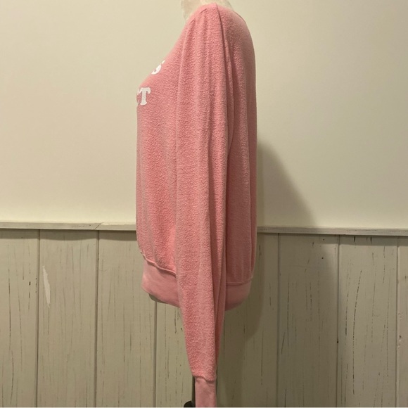 Wildfox Small Pink Pobody’s Nerfect Long Sleeve Tee - Picture 7 of 12